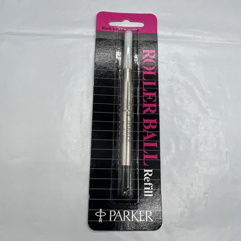 Vintage Parker Rollerball Pen Refill Black Medium 0.8mm 30215 Made in USA 1991
